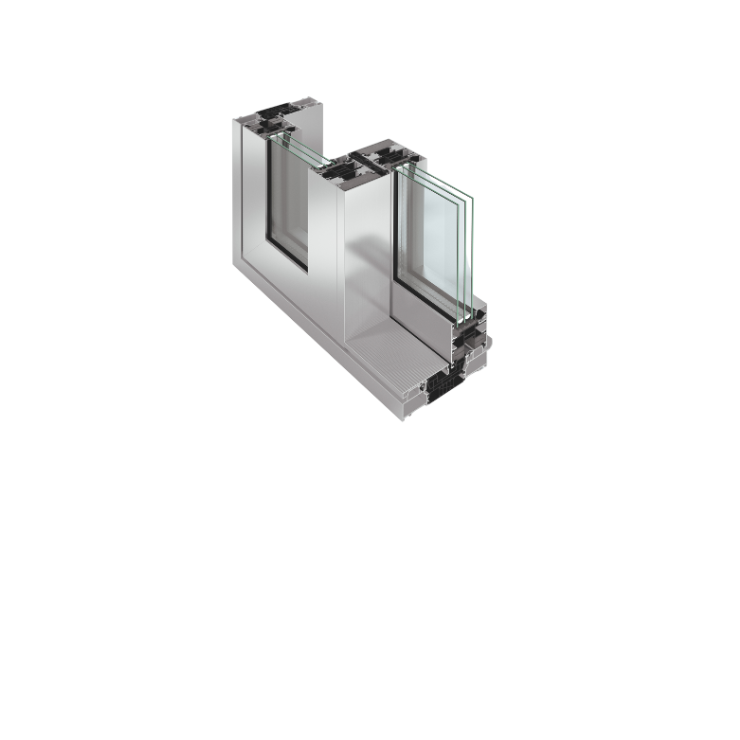 SCHÜCO ASE 80.HI Aluminium-Schiebesystem mit Hebefunktion